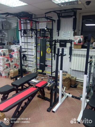 Гантели, штанги, обрезиненные диски