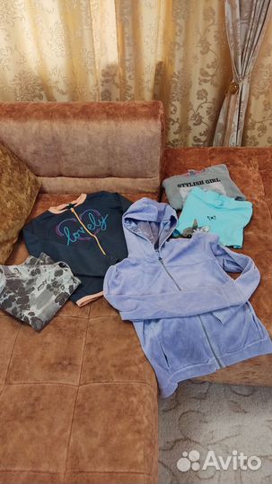 Вещи пакетом на девочку 9 лет, много