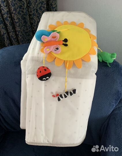 Бортики мягкие в кроватку Икеа Ленаст + мобил