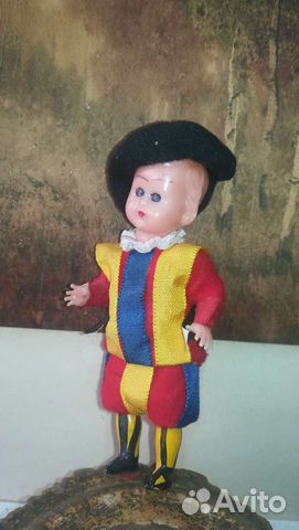 Пупс целлулоидный. Гвардеец