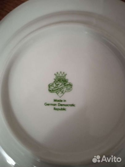 Чайная пара и 2 тарелочки от сервиза ГДР