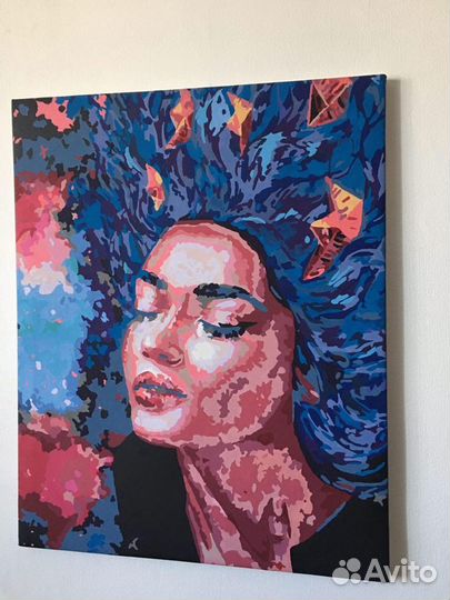 Стильные картины. Янтарь. Коллаж панно