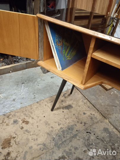 Тумба стол для тв, аудио, винтаж бронь