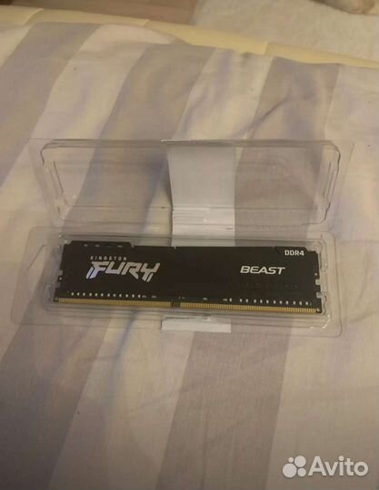Озу Kingston fury beast black DDR4 3200 мгц
