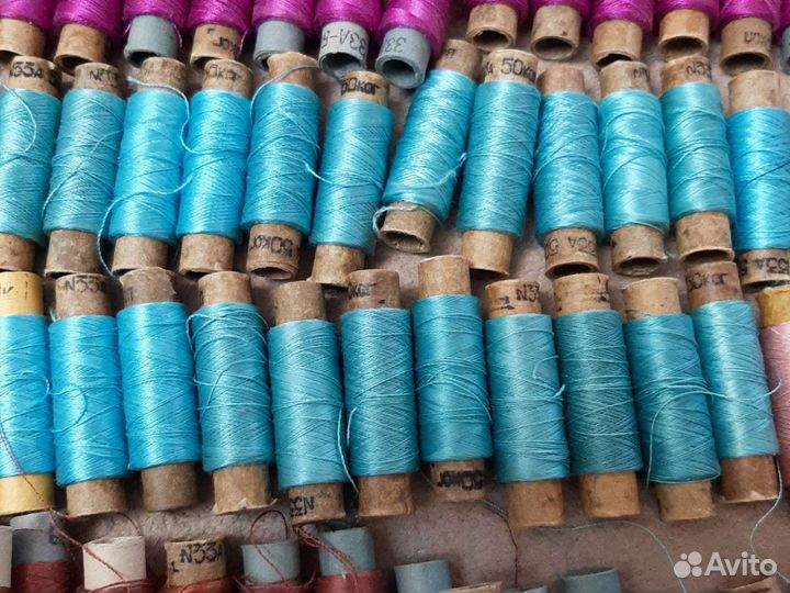 Нитки для шитья шелк СССР