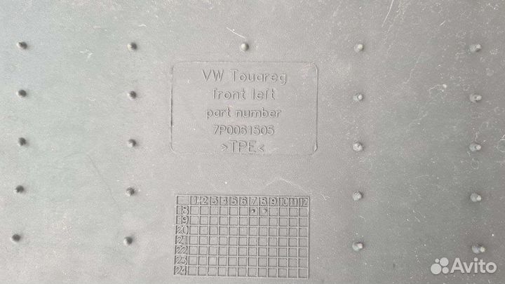 Оригинальные резиновые коврики Volkswagen Tuareg