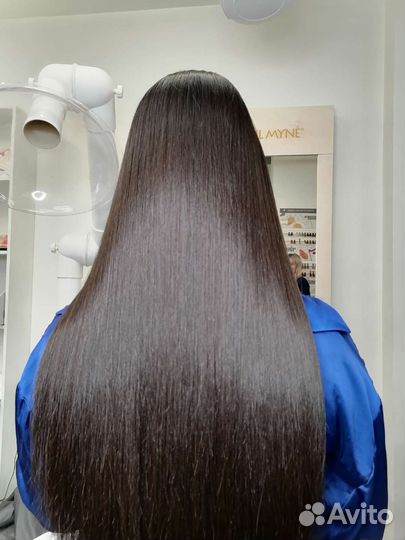 Кератиновое выпрямление волос