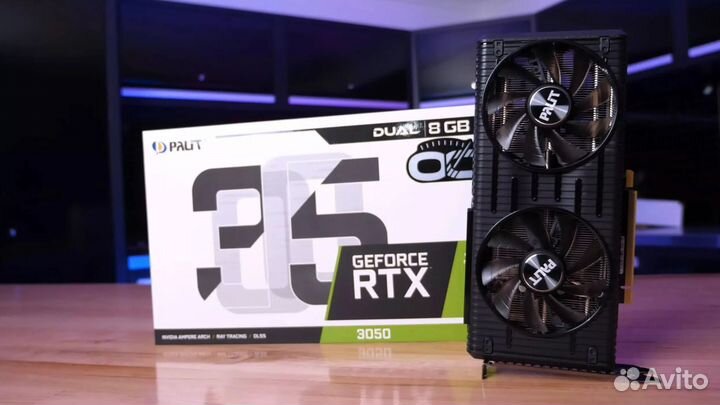 Видеокарта 3050rtx palit 8gb