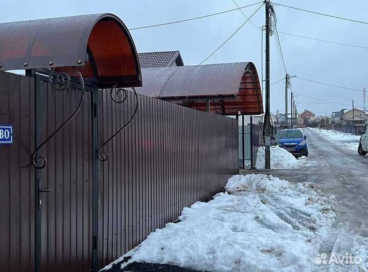 Забор из профнастила под ключ