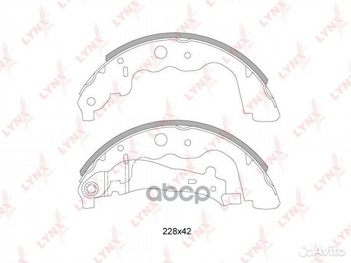 Колодки тормозные барабанные зад BS6304 LYN