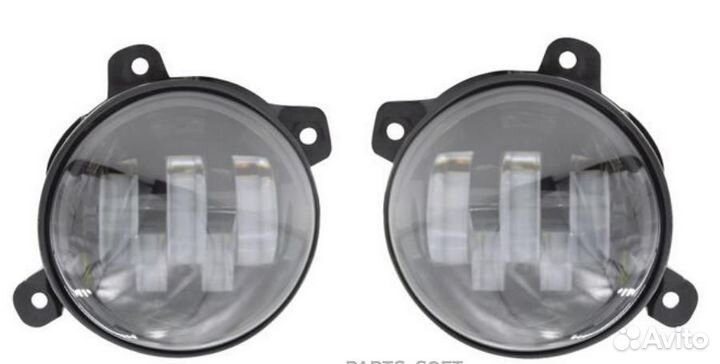 Фара светодиод регулир.свет.граница 45Вт Бел/Жел 105х90х105мм кмпл 2шт