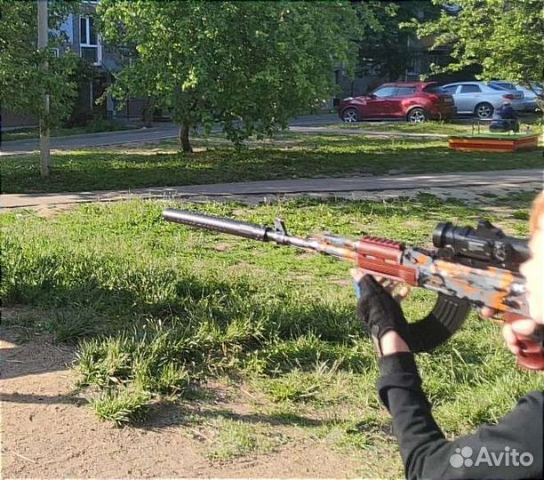 Автомат стреляющий орбизами мощные v3 +10000 орбиз