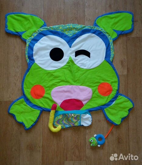 Развивающий коврик как новый 90х90см