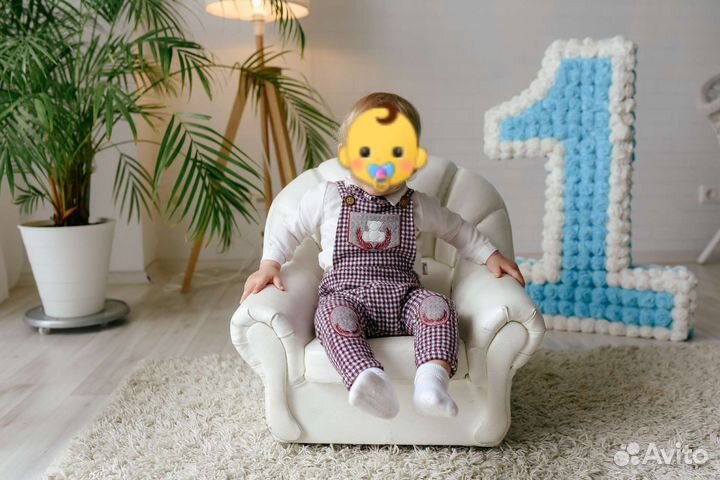 Костюм (рубашка, штанишки, бабочка) для мальчика