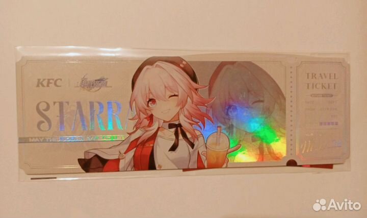 Honkai Star Rail билеты и капхолдер. Официальные