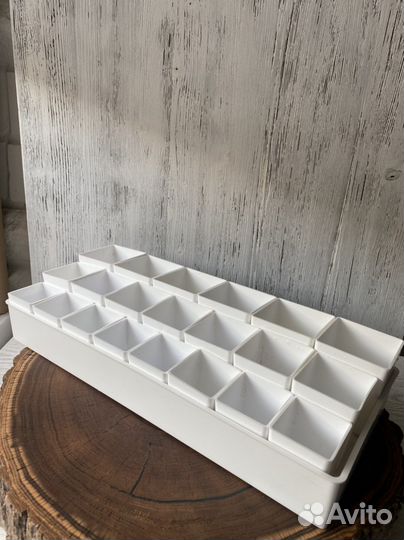 Горшки пластиковые с поддоном для суккулентов