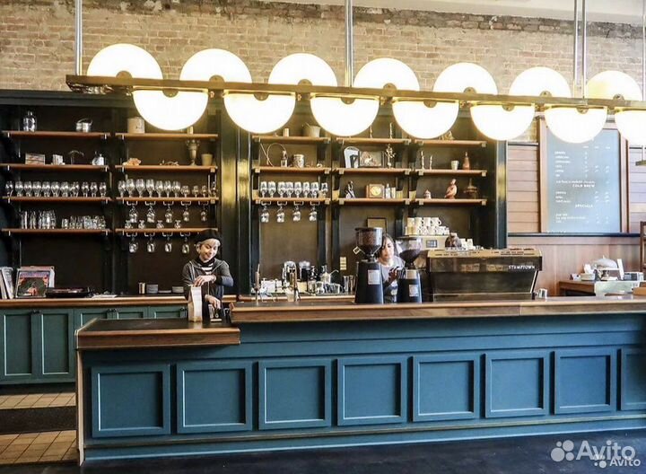 Барная стойка, кофе с собой, кофейные островки