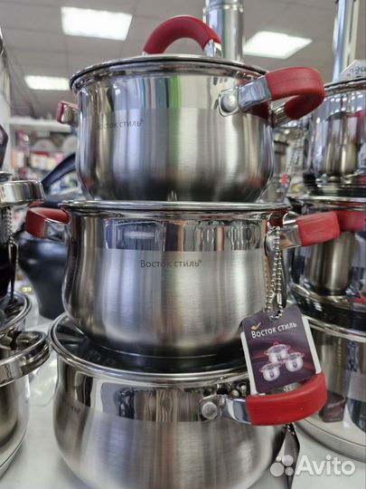 Набор кастрюль из нержавеющей стали