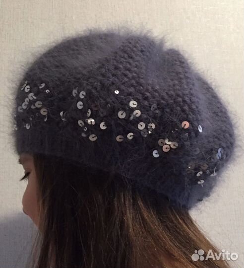 Берет из пуха норки
