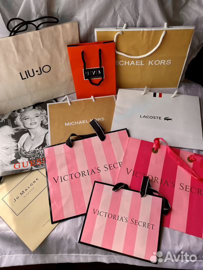Пакеты Цум,Jo Malone,Lacoste,Victoria's Secret.др