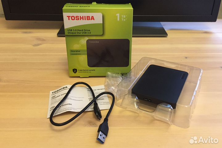 Внешний жесткий диск 1TB HDD Toshiba Canvio Basics