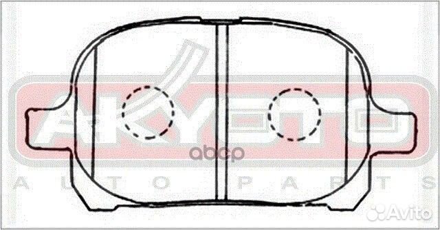 Колодки тормозные AKD1401 akyoto