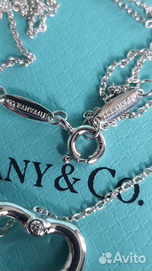 Подвеска Tiffany&Co Open Heart 16mm оригинал