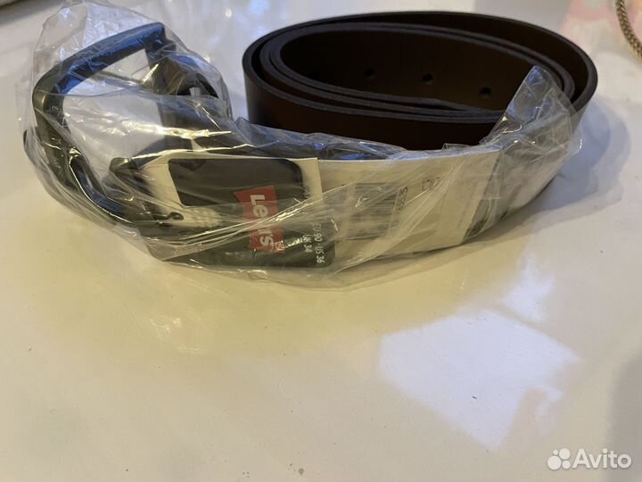 Ремень кожанный levis из бычьей кожи