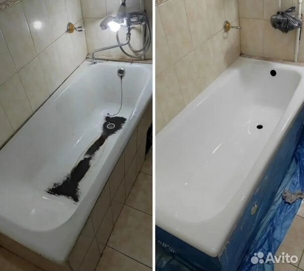 Реставрация ванн, Жидкий акрил