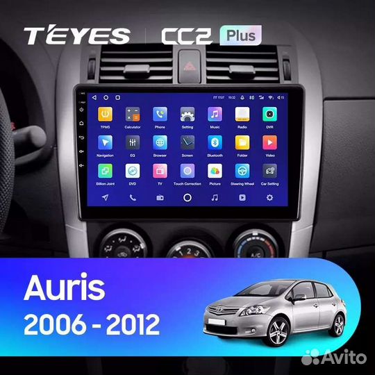 Toyota auris yaris android teyes штатная магнитола