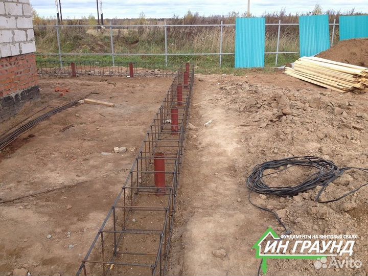 Винтовые сваи с монтажом 219 х 2000