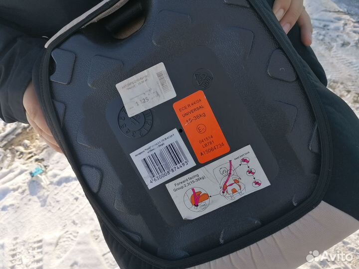 Автокресло бустер от 15 кг до 36