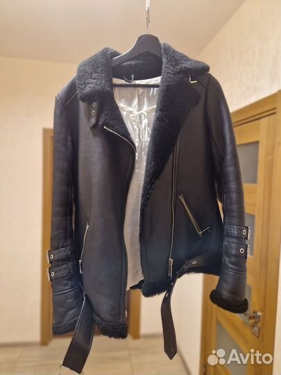 Дубленка натуральная женская авиатор