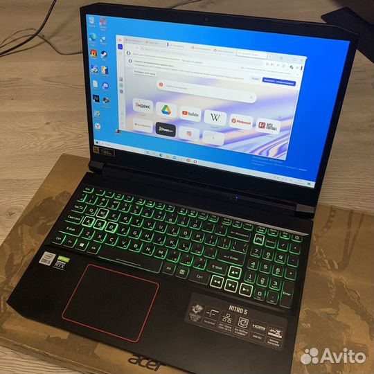 Игровой ноутбук Acer Nitro 5 RTX 3060 / I5 10400H