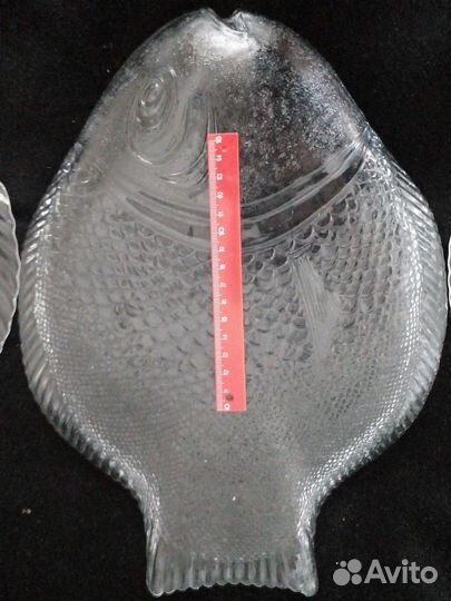 Тарелки рыбы 1 шт 34Х26 и 2 шт 26Х21 см