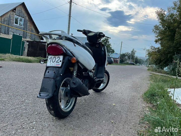 Скутер на ходу