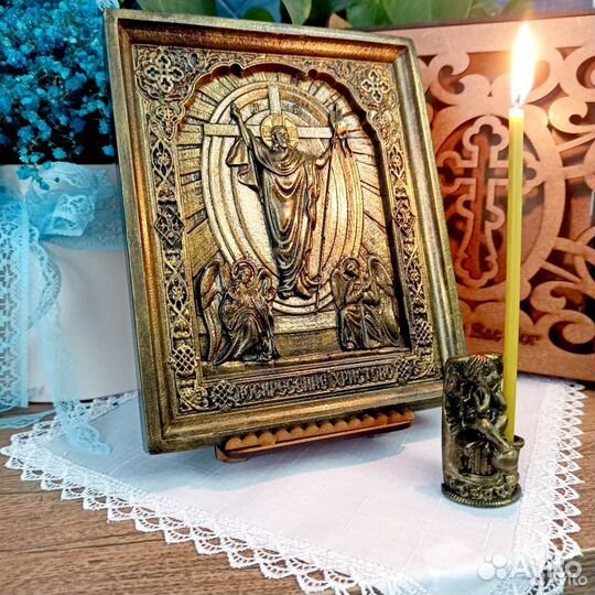 Икона Воскресение Христово подарочный комплект