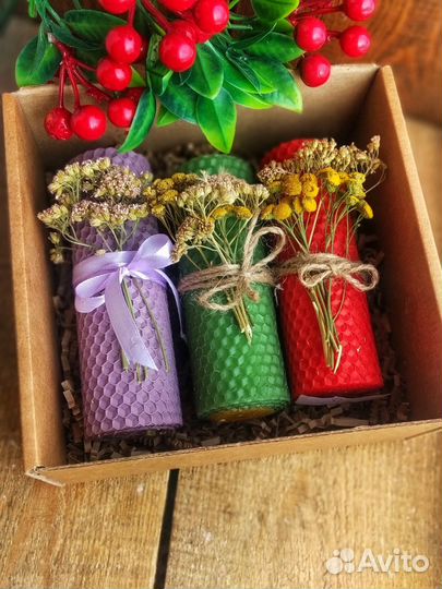 Свечи из вощины с Травами