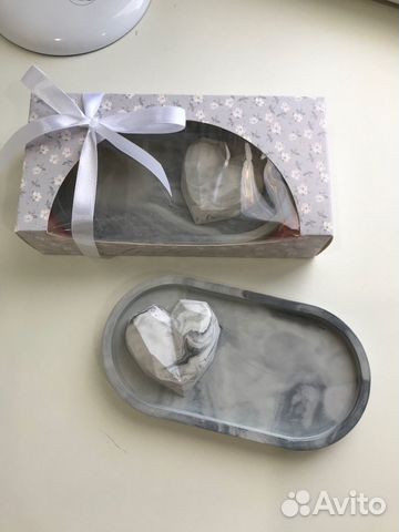 Гипсовый набор подставка сердечко