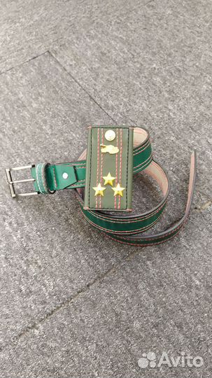 Мужской кожаный ремень ручной работы