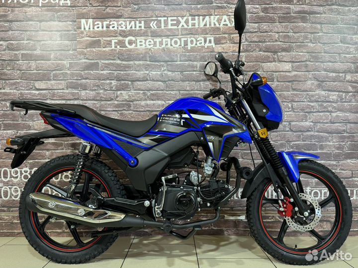 Мопед Alpha City 125cc Black Red Blue (2024г)