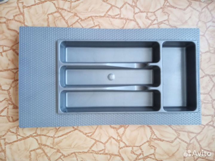 Лоток для столовых приборов серый270х490мм