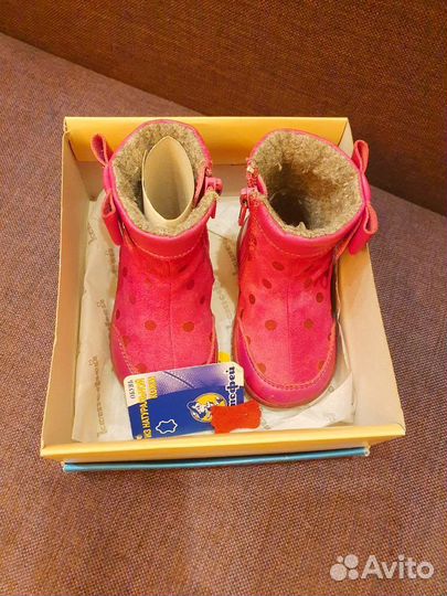 Демисезонные замшевые сапожки Котофей р-р 20