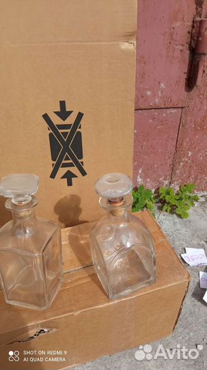 Бутылки ч пробками под домашнее вино