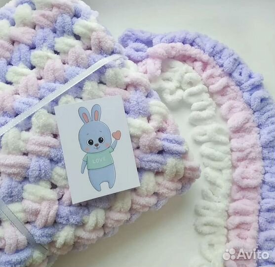 Плед детский вязаный