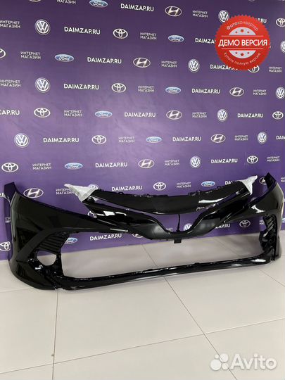 Бампер Передний Toyota Camry 70 (2018) черный 218