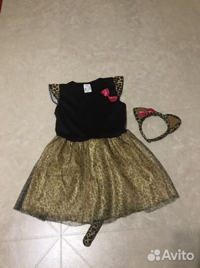 Новогодний костюм Кошечки для девочки на 3-5 лет