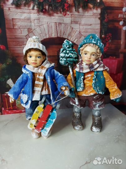 Ватные Елочные игрушки