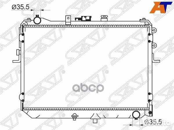 Радиатор Nissan Vanette 99-17 MZ00010 Sat