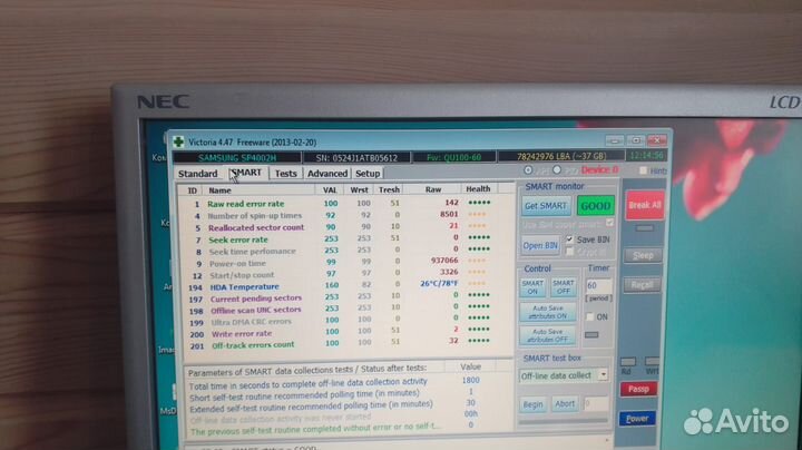 Жесткий диск Samsung 40 Gb 7200 rpm IDE (с бэдами)